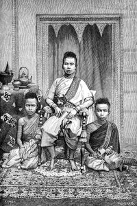 Die Königinmutter der kambodschanischen Khmer, Kambodscha, 1895