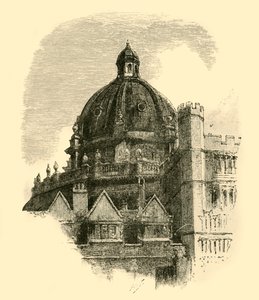 Die Radcliffe-Bibliothek, vom Quadrangle von Brasenose, 1898 von Unbekannt