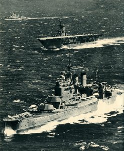 Die Renown, die Ark Royal und die Sheffield, ca. 1939-1941, 1942 von Unbekannt