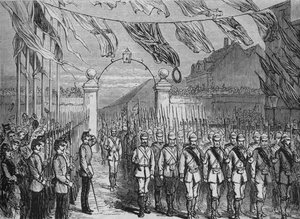 Die Rückkehr der Truppen aus Ashantee