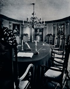 Der Raum im Kapitol, in dem der Exekutivrat tagte, ca. 1938