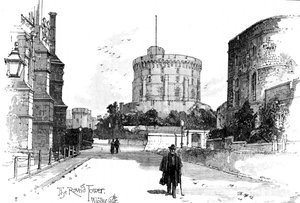 Der Runde Turm, Windsor Castle, Berkshire, 1900 von Unbekannt