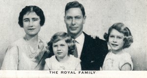 Die königliche Familie, um 1936-1937