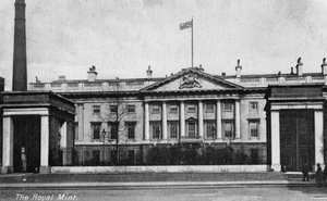 Die königliche Münze, Tower Hill, London, frühes 20. Jahrhundert von Unbekannt