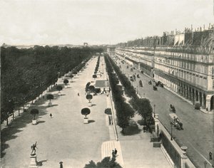 Die Rue de Rivoli, Paris, Frankreich, 1895 von Unbekannt