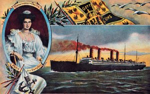 Die SS Kronprinzessin Cecilie, ca. 1910
