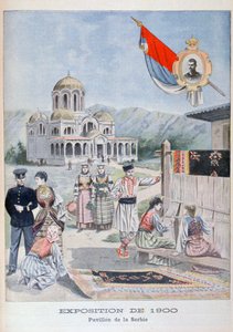 Der serbische Pavillon auf der Weltausstellung 1900, Paris, 1900 von Unbekannt