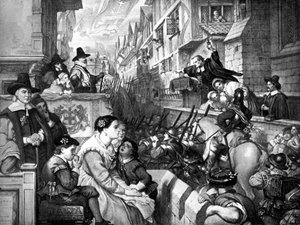 Der Aufbruch der Train Bands aus London..., 1643, 19. Jahrhundert von Unbekannt
