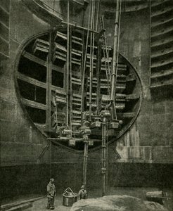 Der Schacht zum Eingang des Blackwall-Tunnels, 1901 von Unbekannt