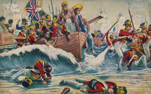 Die Somerset Light Infantry. Die verzweifelte Landung in der Aboukir-Bucht, 1801, 1939 von Unbekannt