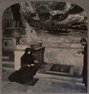 Der Salbungsstein, Grabeskirche, Jerusalem, ca. 1900 von Unbekannt