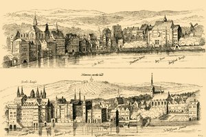 Der Strand von der Themse, sechzehntes Jahrhundert, 1881 von Unbekannt