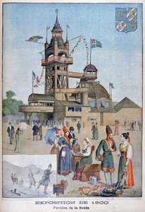 Der schwedische Pavillon auf der Weltausstellung 1900, Paris von Unbekannt