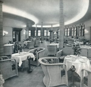 Die Teelounge der Conte Di Savoia, 1933