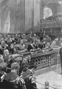 Der Dankgottesdienst für die Genesung des Prinzen von Wales...1872, 1901
