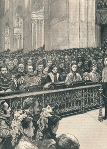 Der Dankgottesdienst in der St. Pauls Kathedrale, 1906