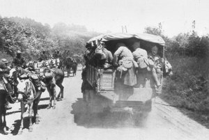 Die dritte Schlacht an der Aisne, Chemin des Dames, Frankreich, 1918