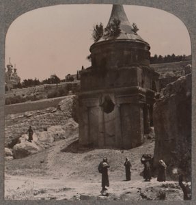Das Grab Absaloms im Tal Josaphat, ca. 1900 von Unbekannt