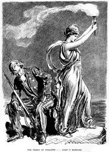 Die Fackel der Freiheit, halte sie brennend, 1916 von Unbekannt
