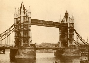 Die Tower Bridge, London, um 1930