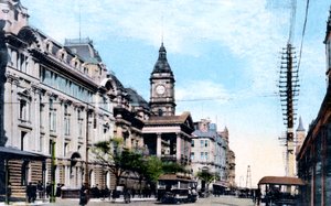 Die neue Erweiterung des Rathauses, Melbourne, Australien, 1912
