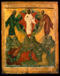 Die Verklärung Jesu, russische Ikone von Unbekannt
