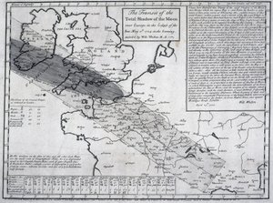 Der Transit des totalen Schattens des Mondes