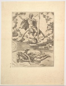 Der Triumph der Göttlichkeit oder Ewigkeit aus Die Triumphe von Petrarca von Unbekannt