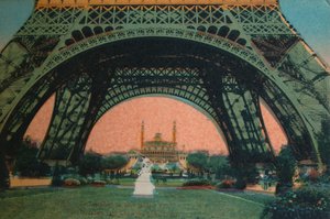 Das Trocadéro unter dem Eiffelturm, Paris, um 1920
