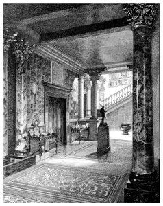 Das Vestibül, um 1880-1882