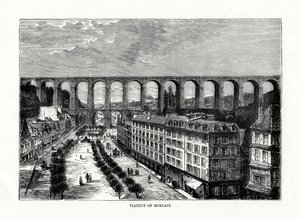 Das Viadukt von Morlaix, Frankreich, 1879 von Unbekannt