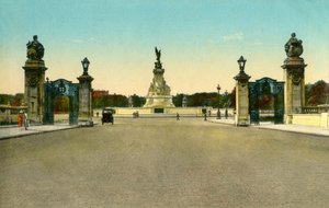 Das Victoria-Denkmal, Buckingham Palace, London, um 1910