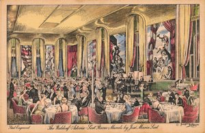 Das Waldorf Astoria, Sert Room, Wandgemälde von Jose Maria Sert, ca. 1930er von Unbekannt