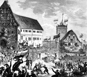 Das Wartburgfest, Deutschland, 12. Juni 1848