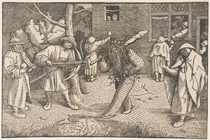 Der wilde Mann oder die Maskerade von Orson und Valentin, 1566 von Unbekannt