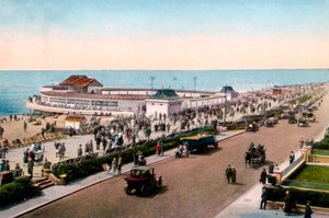 Der Musikpavillon und die Promenade, Worthing, West Sussex, frühes 20. Jahrhundert von Unbekannt