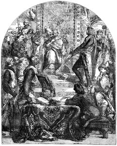 Die Barone erzwingen ihre Rechte von König Heinrich III. von Unbekannt