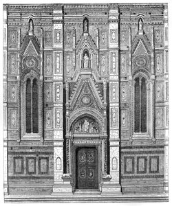 Das kanonische Tor der Basilika Santa Maria del Fiore, Florenz, Italien, 1882 von Unbekannt