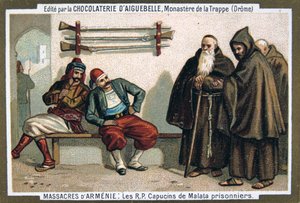 Die Kapuzinermönche von Malata gefangen genommen, 1895 von Unbekannt