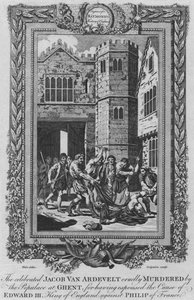 Der berühmte Jacob Van Artevelde, grausam ermordet vom Volk in Gent, ca. 1787 von Unbekannt