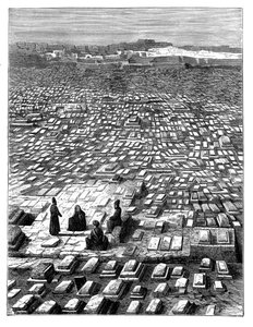 Der Friedhof in Mekka, ca. 1890 von Unbekannt