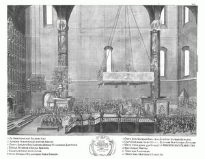 Die Krönung von Anna Ioannovna am 30. April 1730, 1730