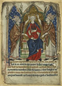Die Krönung von König Heinrich III., 13. Jahrhundert