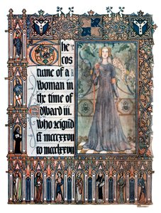 Das Kostüm einer Frau zur Zeit von Edward III, 1909 von Unbekannt