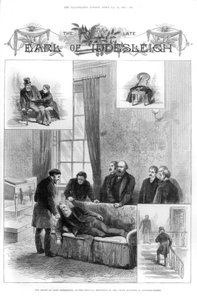 Der Tod von Lord Iddesleigh in der Downing Street, London, 1887