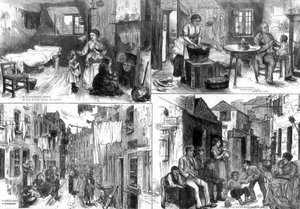 Die Behausungen der Armen in London, 1875