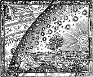 Der Rand des Firmaments Flammarion Gravur aus L