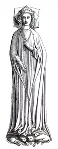 Das Abbild von Eleonore von Kastilien in der Westminster Abbey von Unbekannt