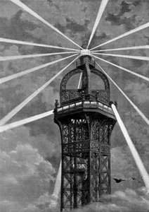 Das elektrische Licht auf dem Eiffelturm, Paris