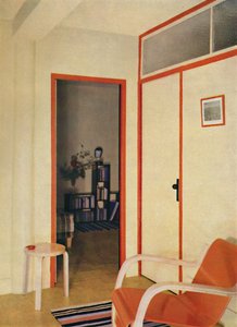 Die Eingangshalle zur Wohnung von Dr. H. J. Modrey in Highfield Court, 1936 von Unbekannt